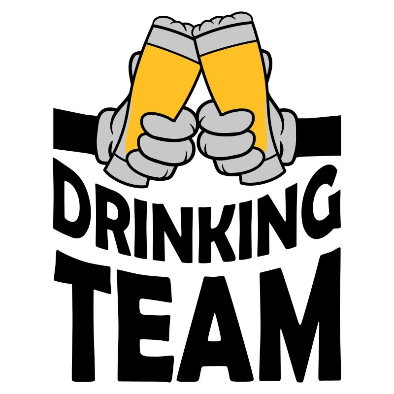 Drinking Team Beer Glass Toast