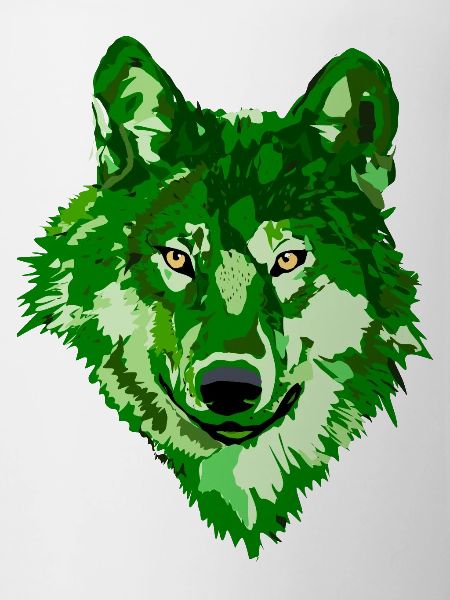 Wolf Fantasy monochrome