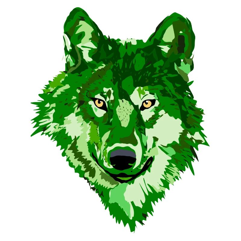 Wolf Fantasy monochrome