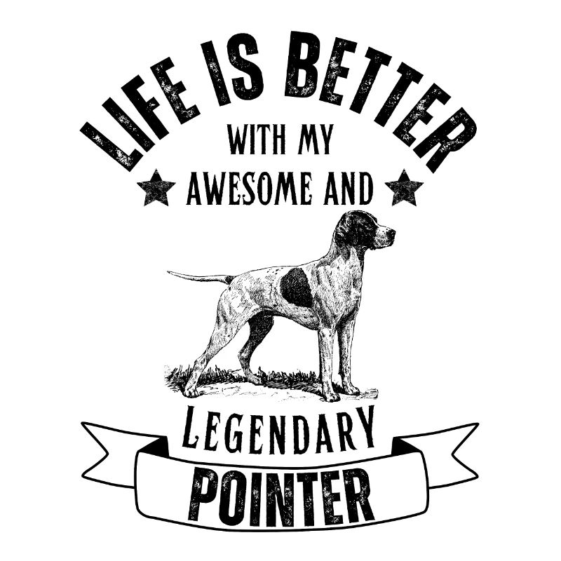 Legendärer English Pointer Vintage Retro