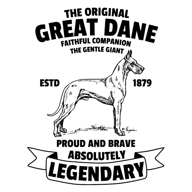 Legendary Great Dane Classic Vintage Retro