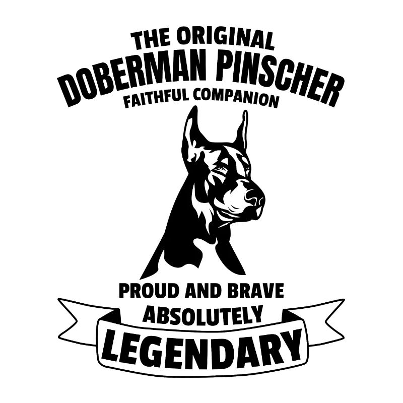 Legendärer Dobermann Hund Classic Retro Vintage