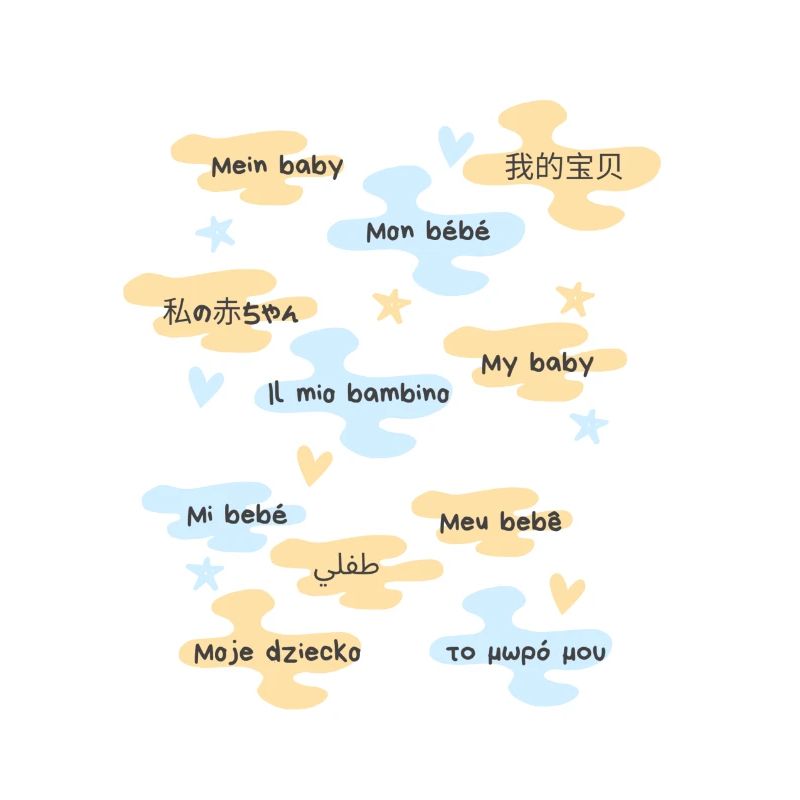Mon bébé en plusieurs langues