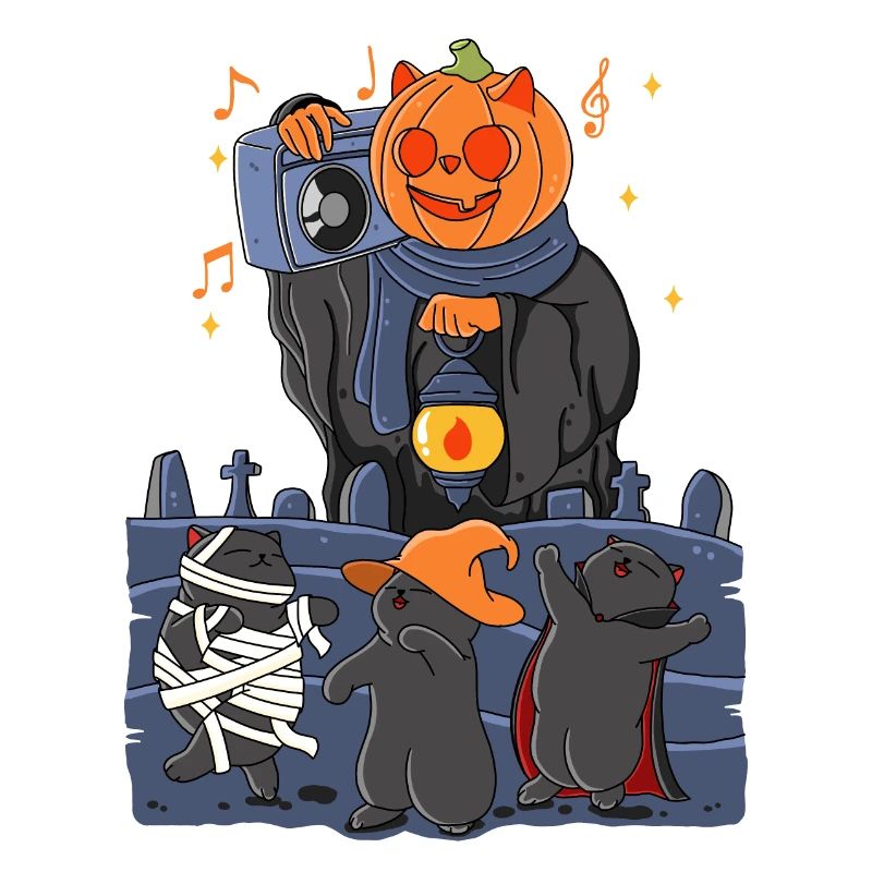 Dancing Cats Halloween