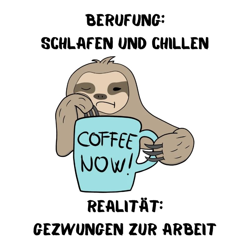 Faultier Berufung schlafen, Realität Arbeit