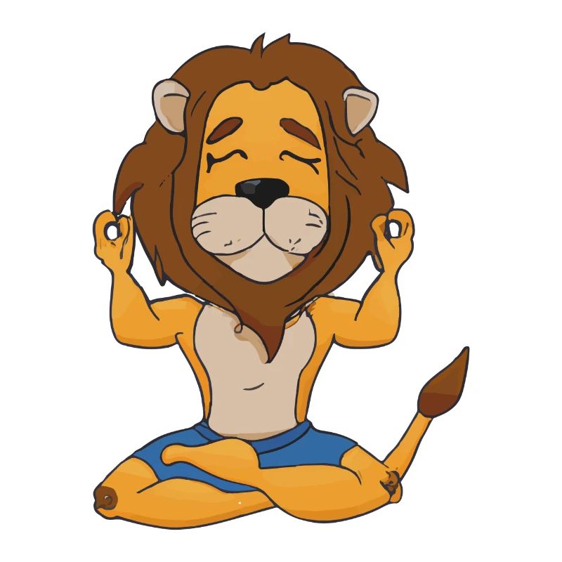 Löwe Yoga Lustig Yogalehrer Geschenkidee