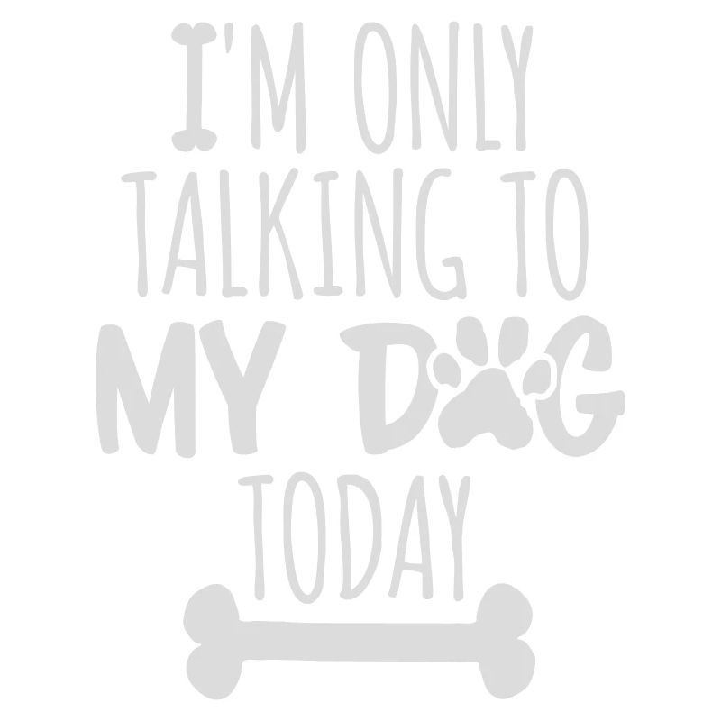 only talking to dog