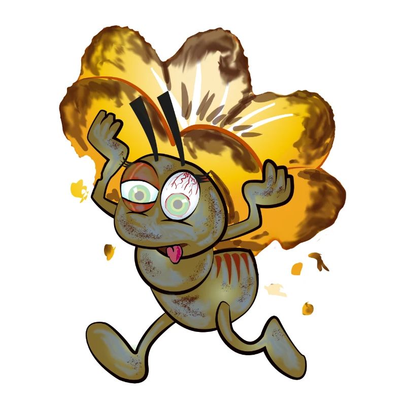Fourmi ouvrière zombie