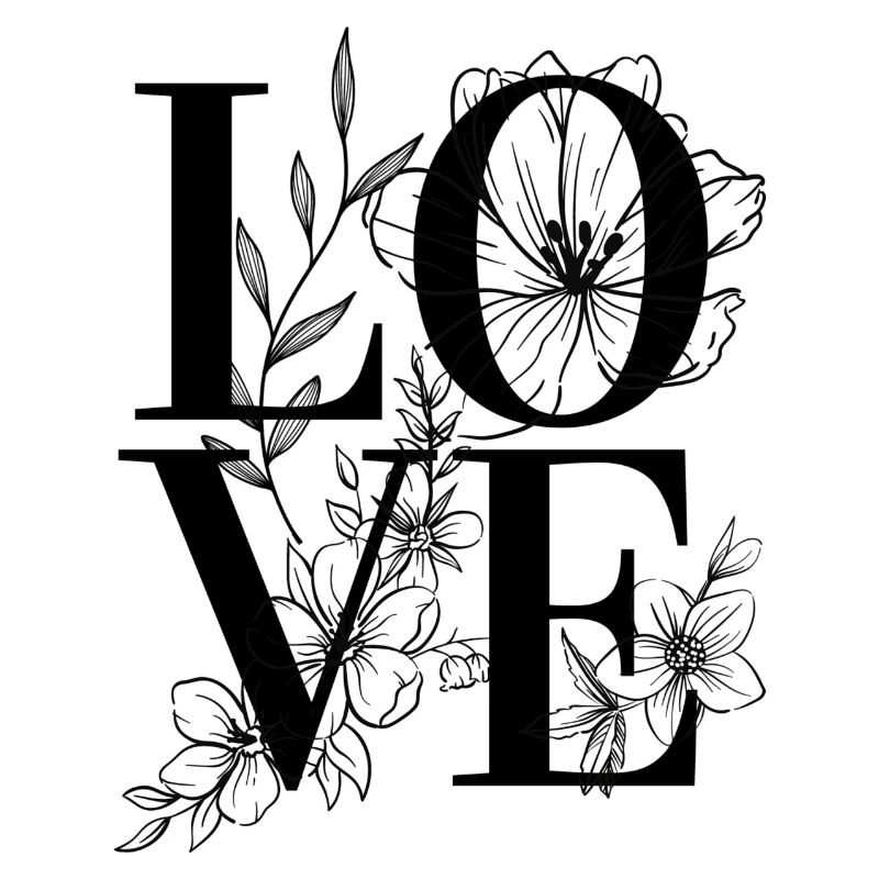 AMOUR avec les fleurs