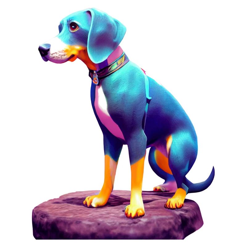 Coonhound noir et beige