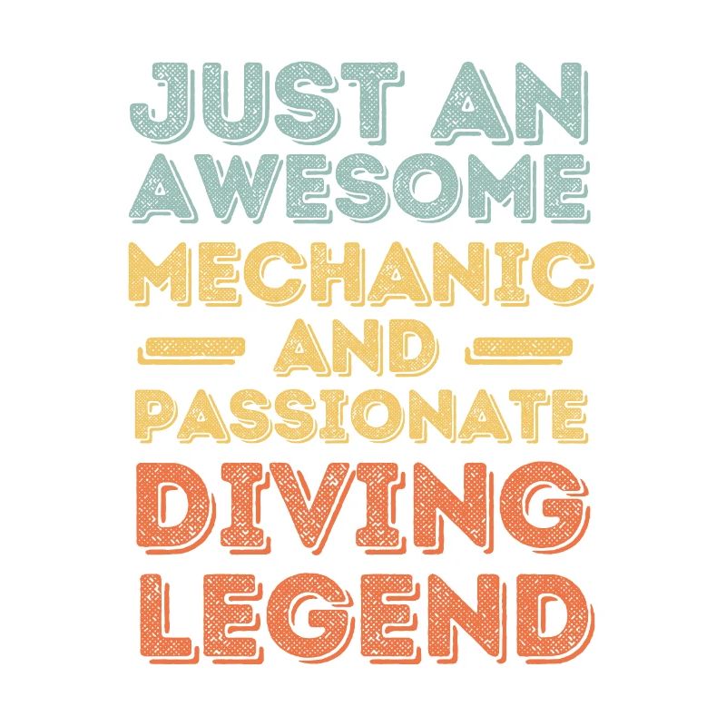 Mechanic diving retro