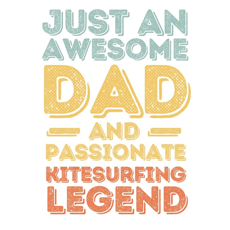 Dad kitesurfing retro