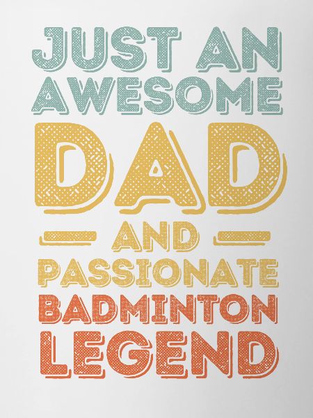 Dad badminton retro