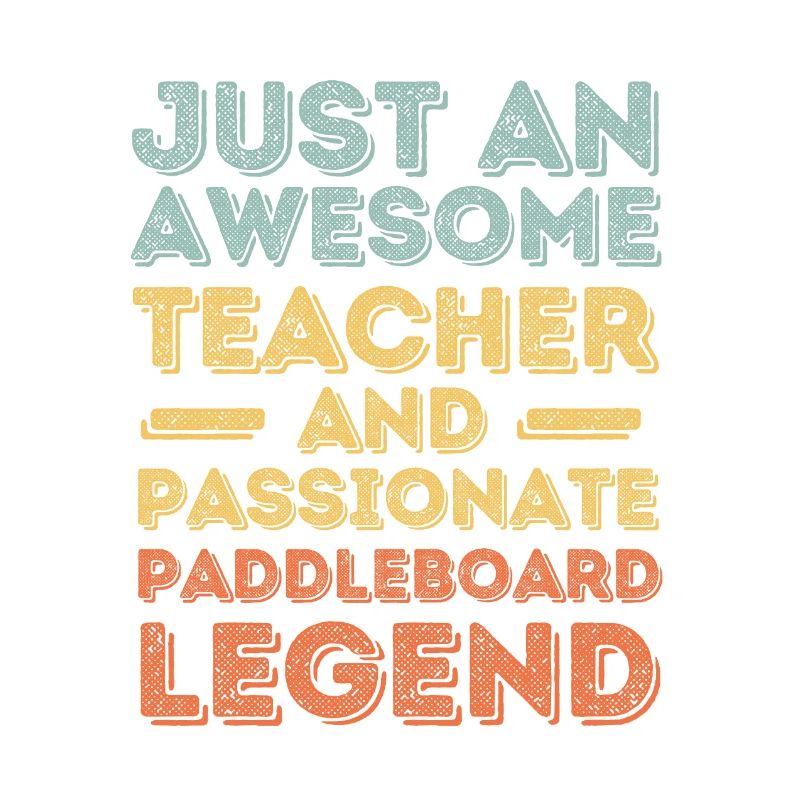 Teacher Paddleboard retro