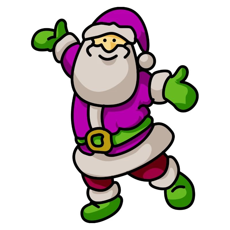 Joyeux Père Noël Violet