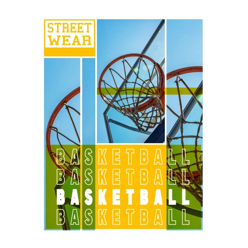Basketteur Basketteur Basket Dunking Sport Vintage