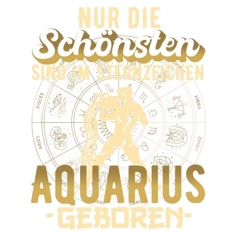 Sternzeichen Aquarius Wassermann Spruch Geschenk