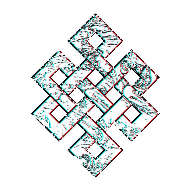 Karma Psychedelic 3D Glitch Anaglyph