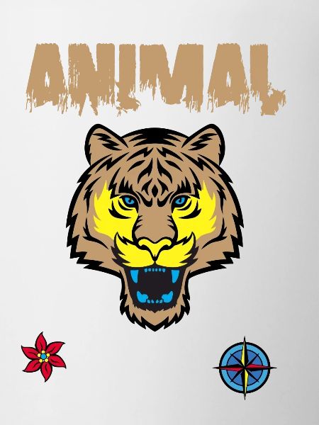 tiger face drawing
