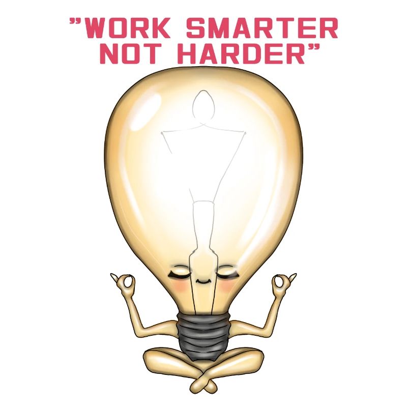 Work smarter not harder. Cute fun idea gif