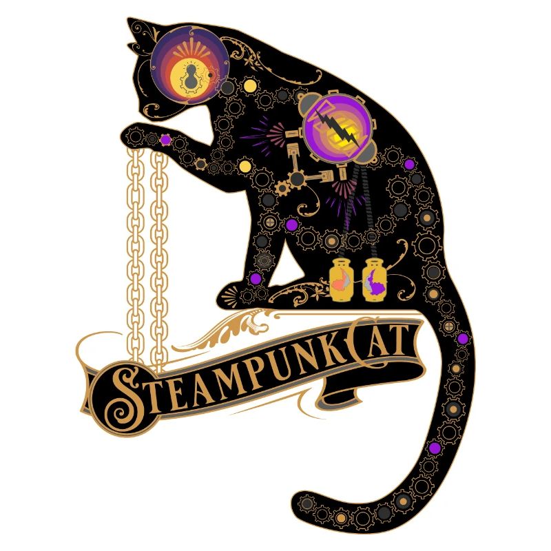Steampunk Cat -Victorian Steampunk Design