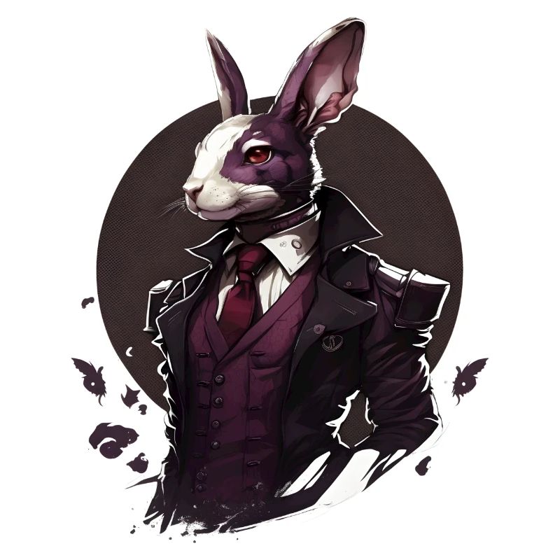 Hase mit Anzug