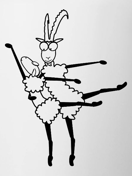 Lustiges Tanzpaar Ballett