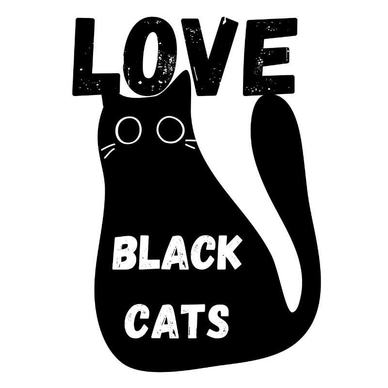 Liebe schwarze Katzen