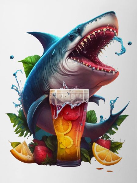 Beer-loving shark