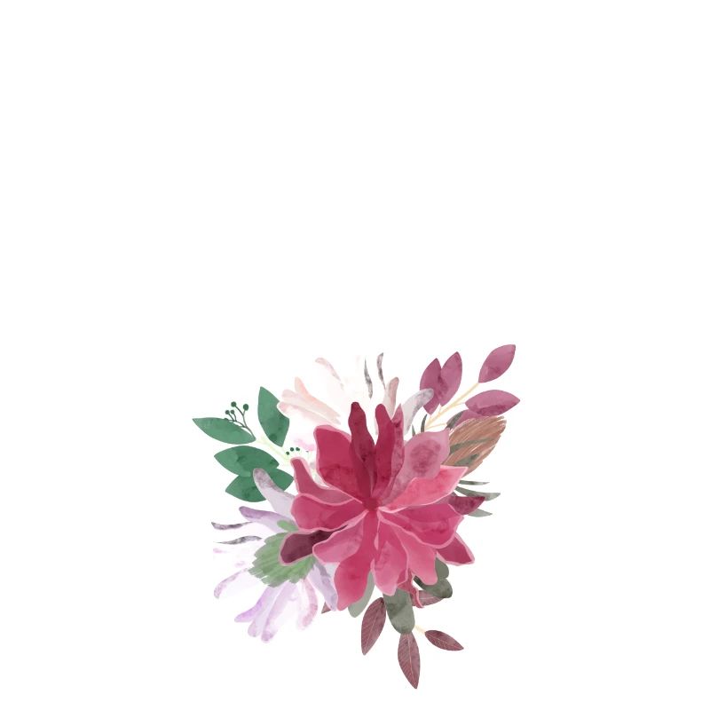 Lettre o floral