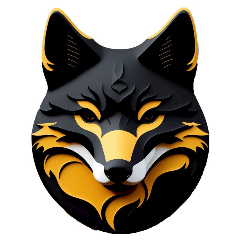 Renard noir et or