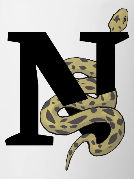 Letter n snake