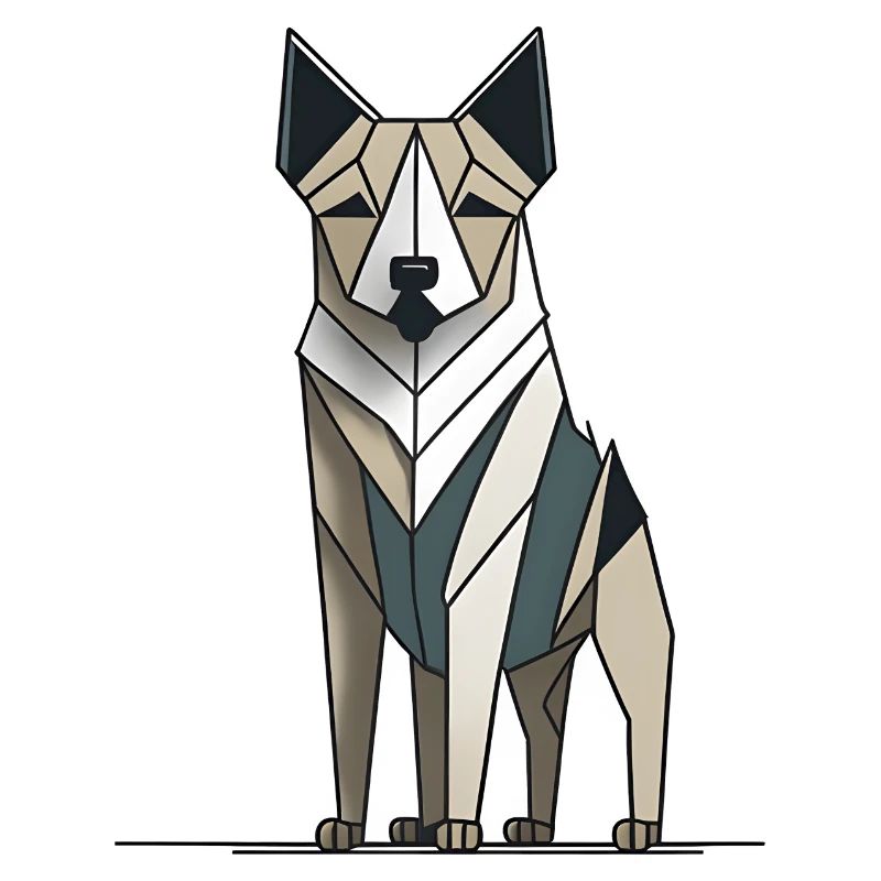 Chien minimaliste