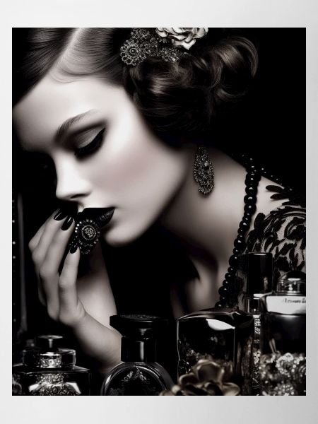 Beautiful woman black & white