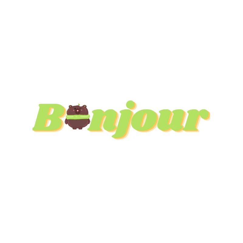 Bonjour Macaron Ours