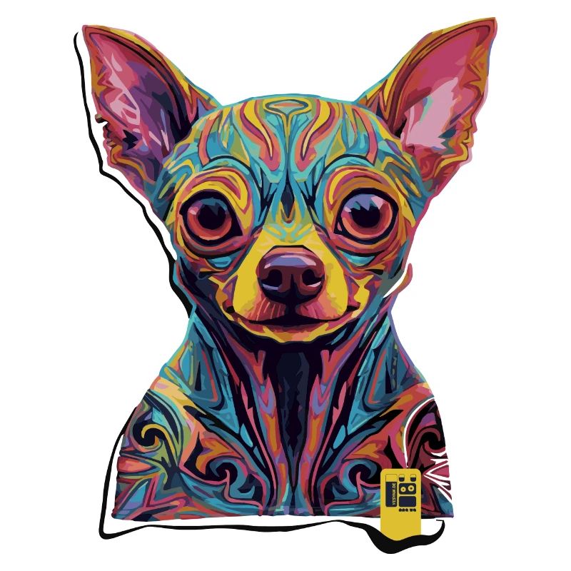 chihuahua vector colors