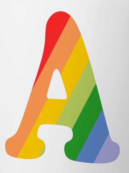 Letter A Rainbow