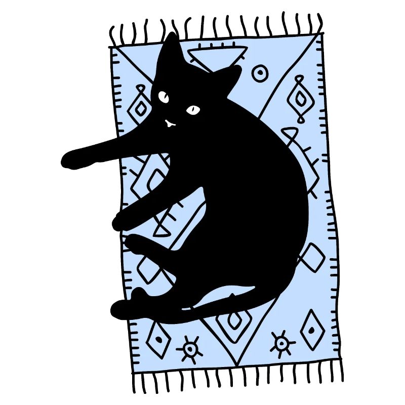Cat on the carpet