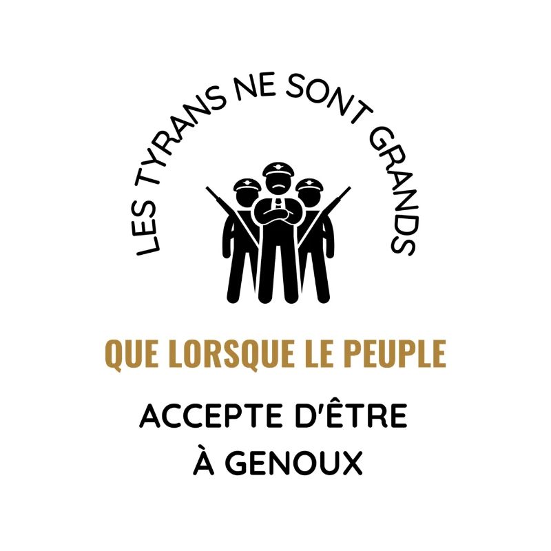 Peuple a genoux noir