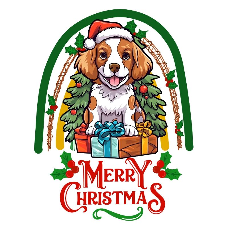 Brittany Spaniel Christmas Brittany Dog