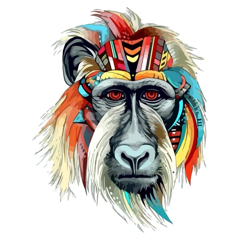 Folu the mandrill