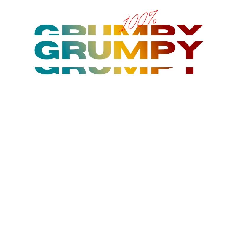 100 Percent Grumpy Vintage Old Grandpa