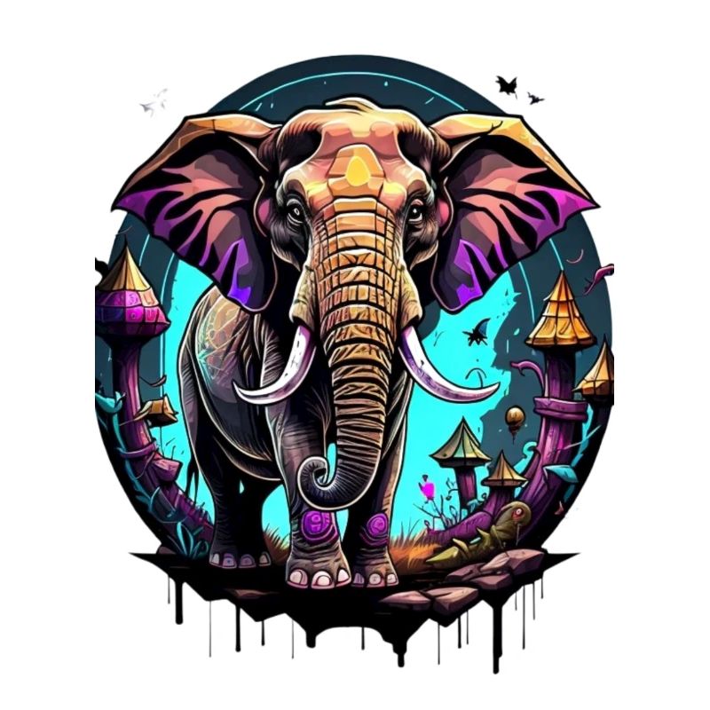 Graffiti éléphant