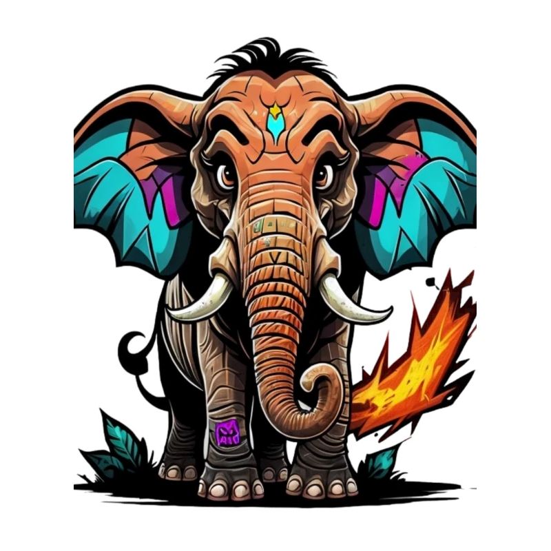 Graffiti Elefant