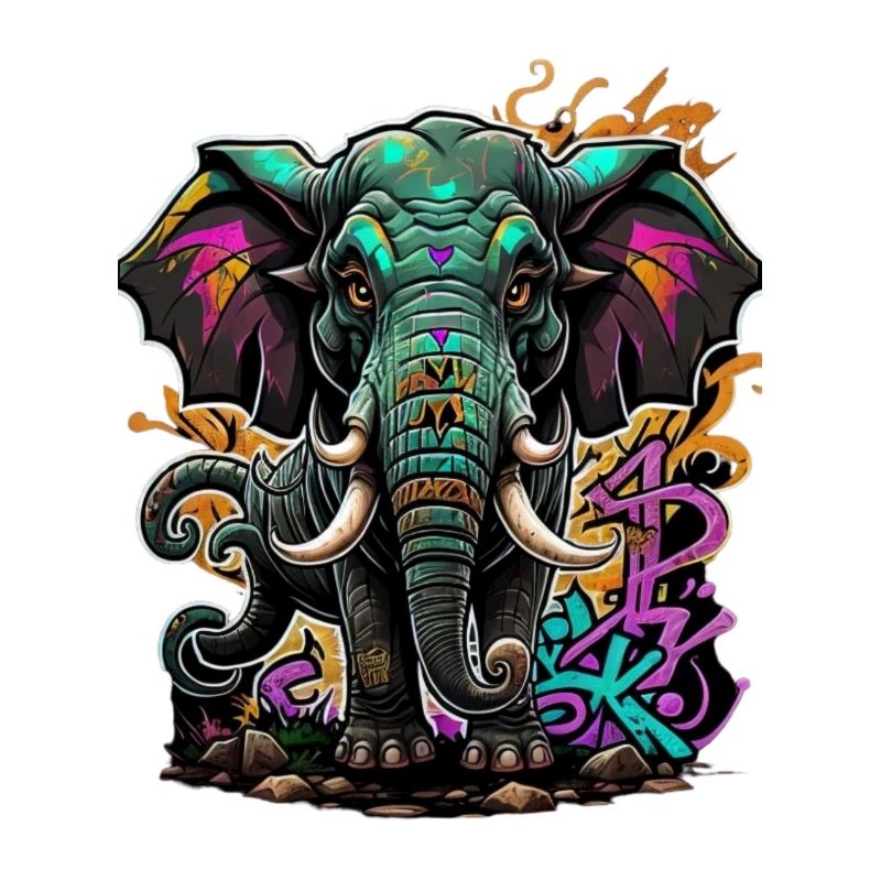 Graffiti éléphant
