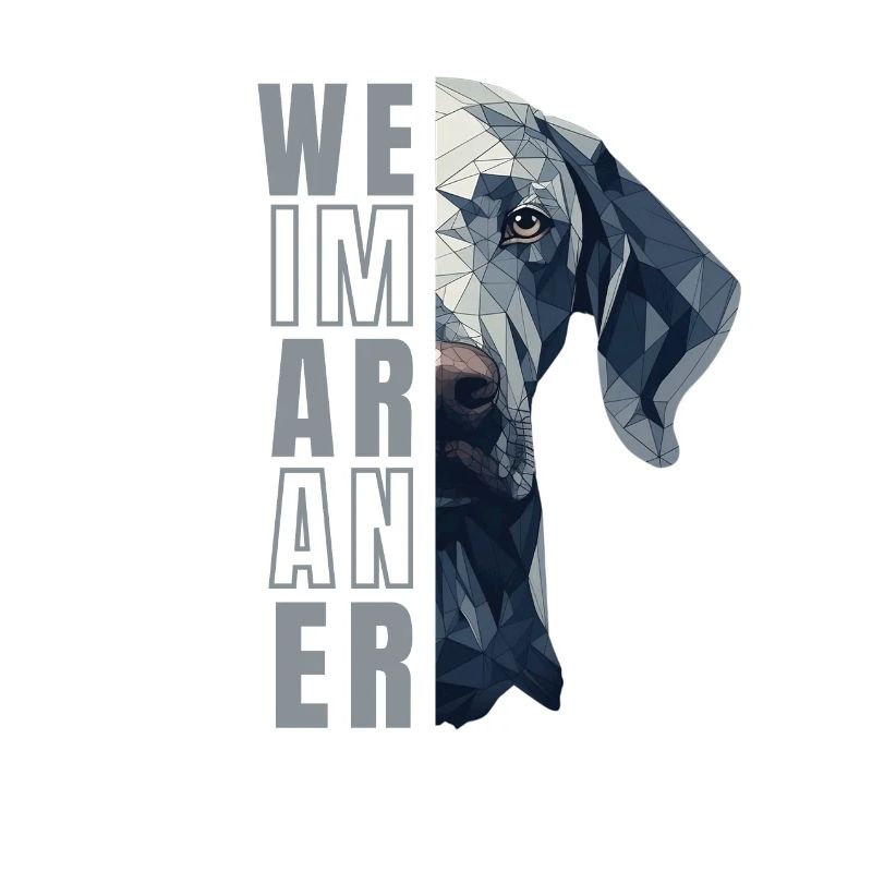 Weimaraner Liebhaber Geometry Weimaraner Kunst