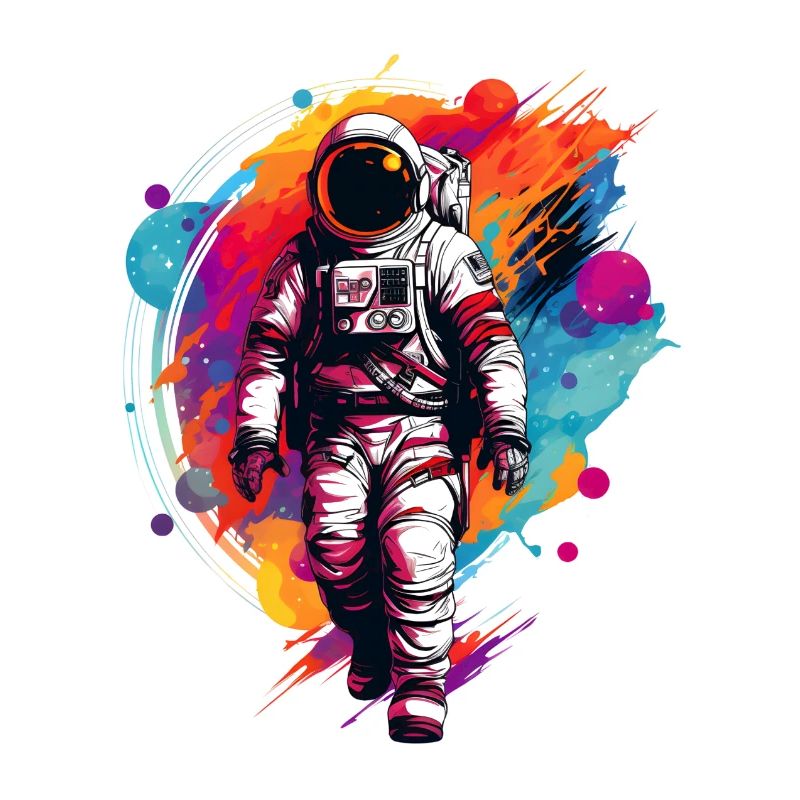 Astronaute coloré