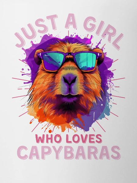 Capybara with sunglasses Capybara Girl