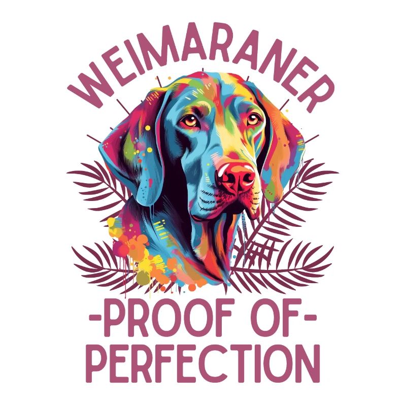 Weimaraner Amateurs d’art coloré de Weimaraner
