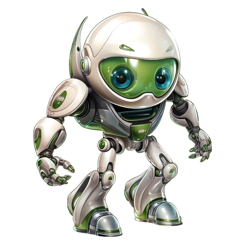 Drôle de robot Android de la galaxie Pegasus